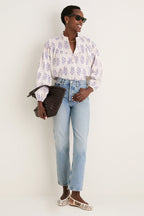 Lilac Print Logan Shirt