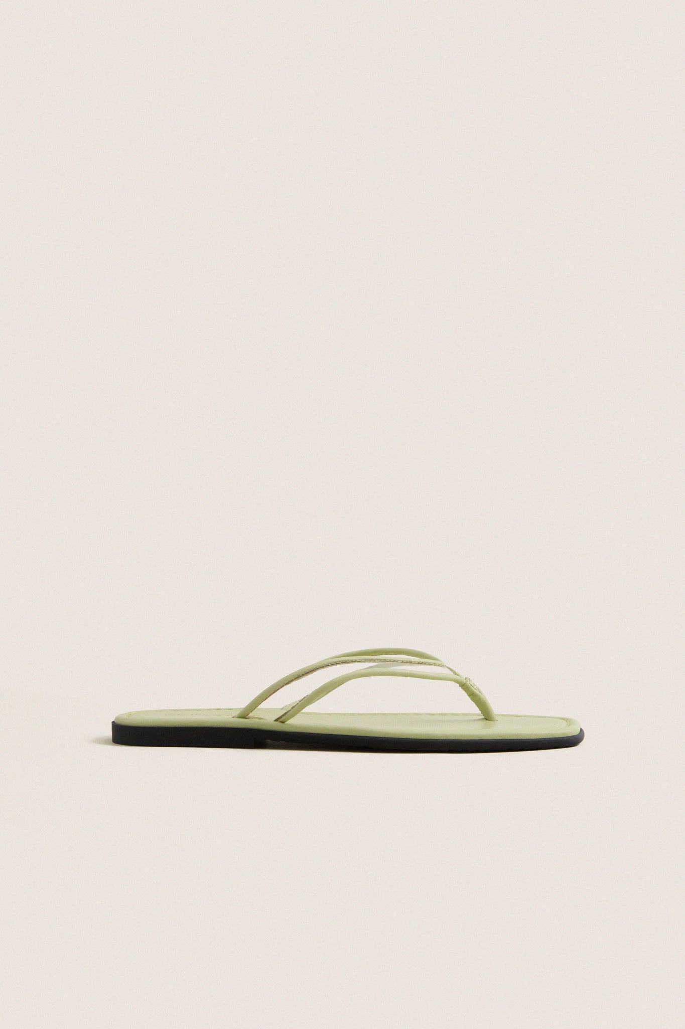 Pistachio Green Clea Piping Sandals