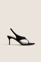 Black Suede Talon Heels