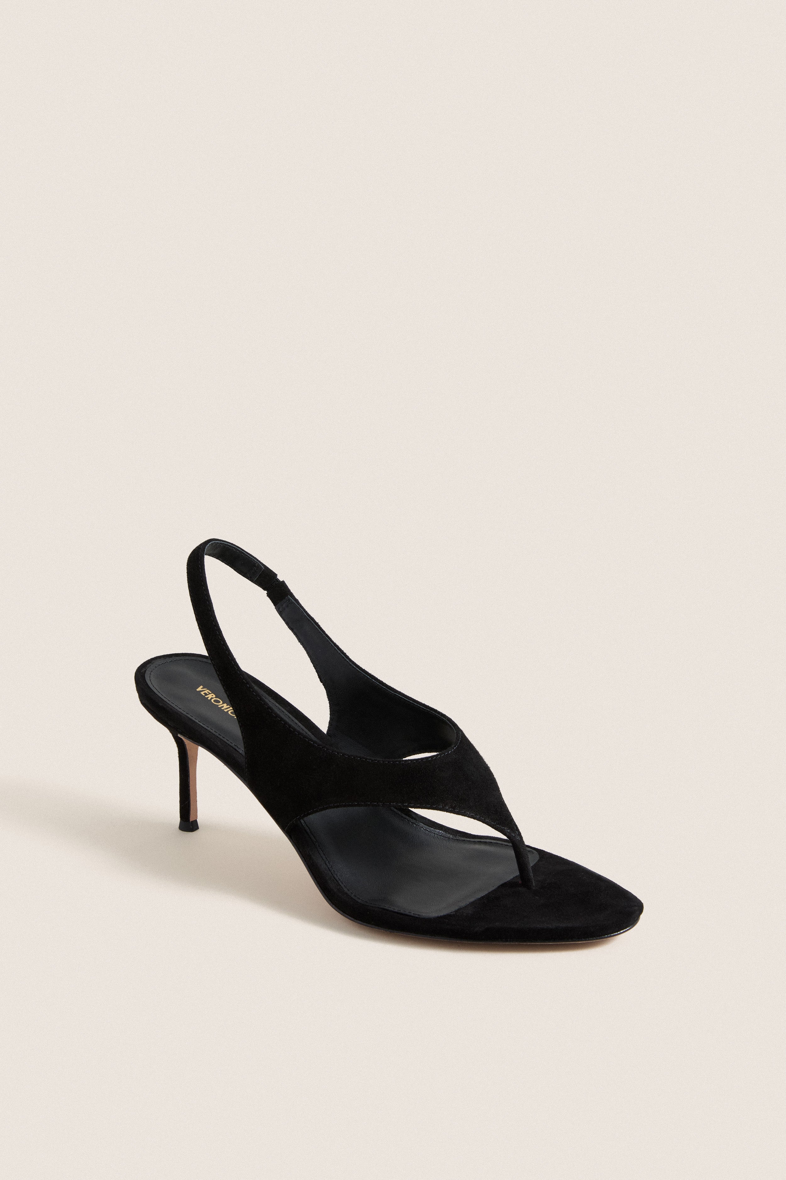 Black Suede Talon Heels