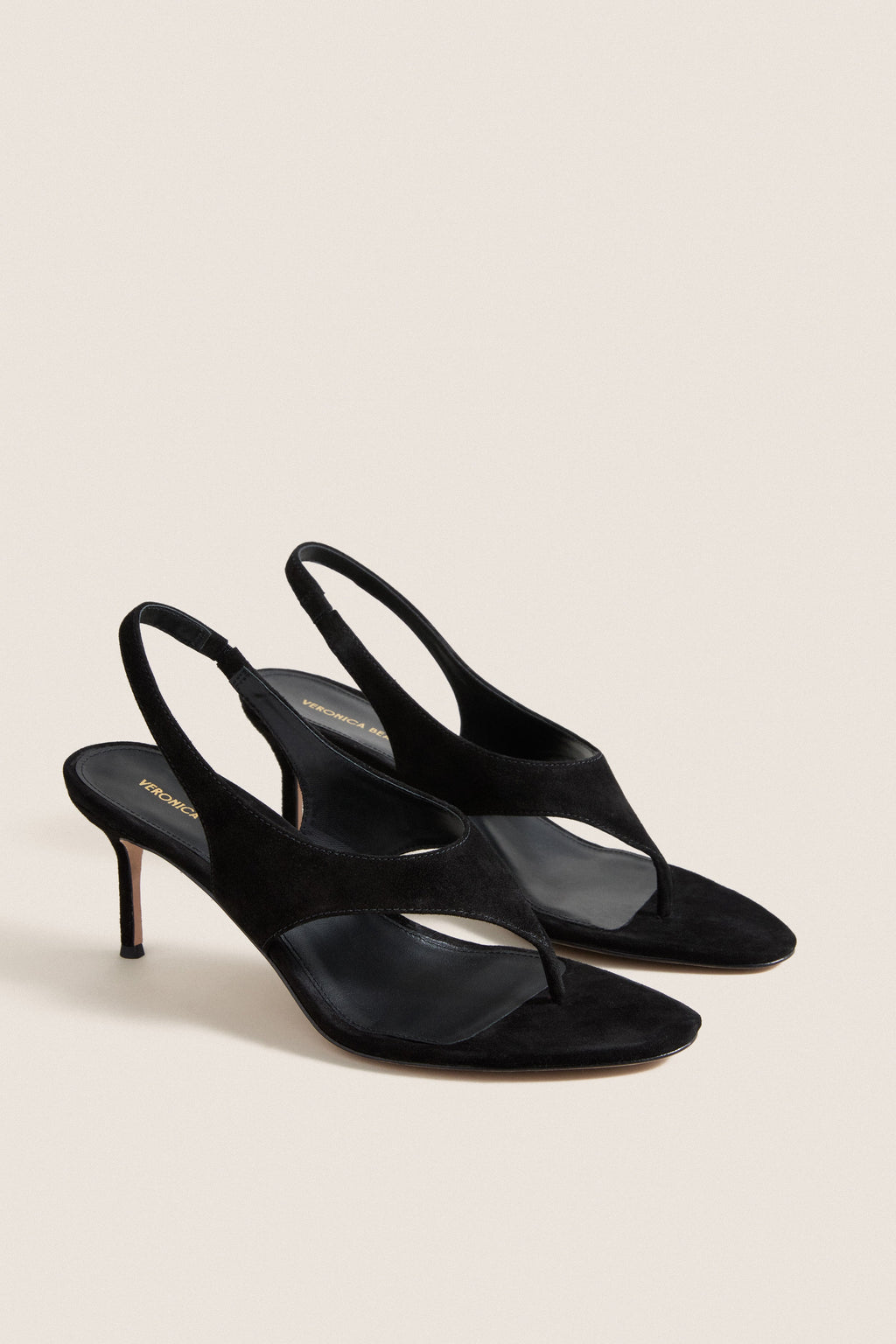 Black Suede Talon Heels