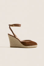 Chestnut Suede Pasina Wedges