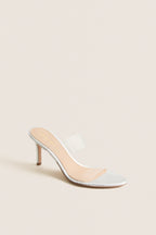 Silver Asha 75 Heels
