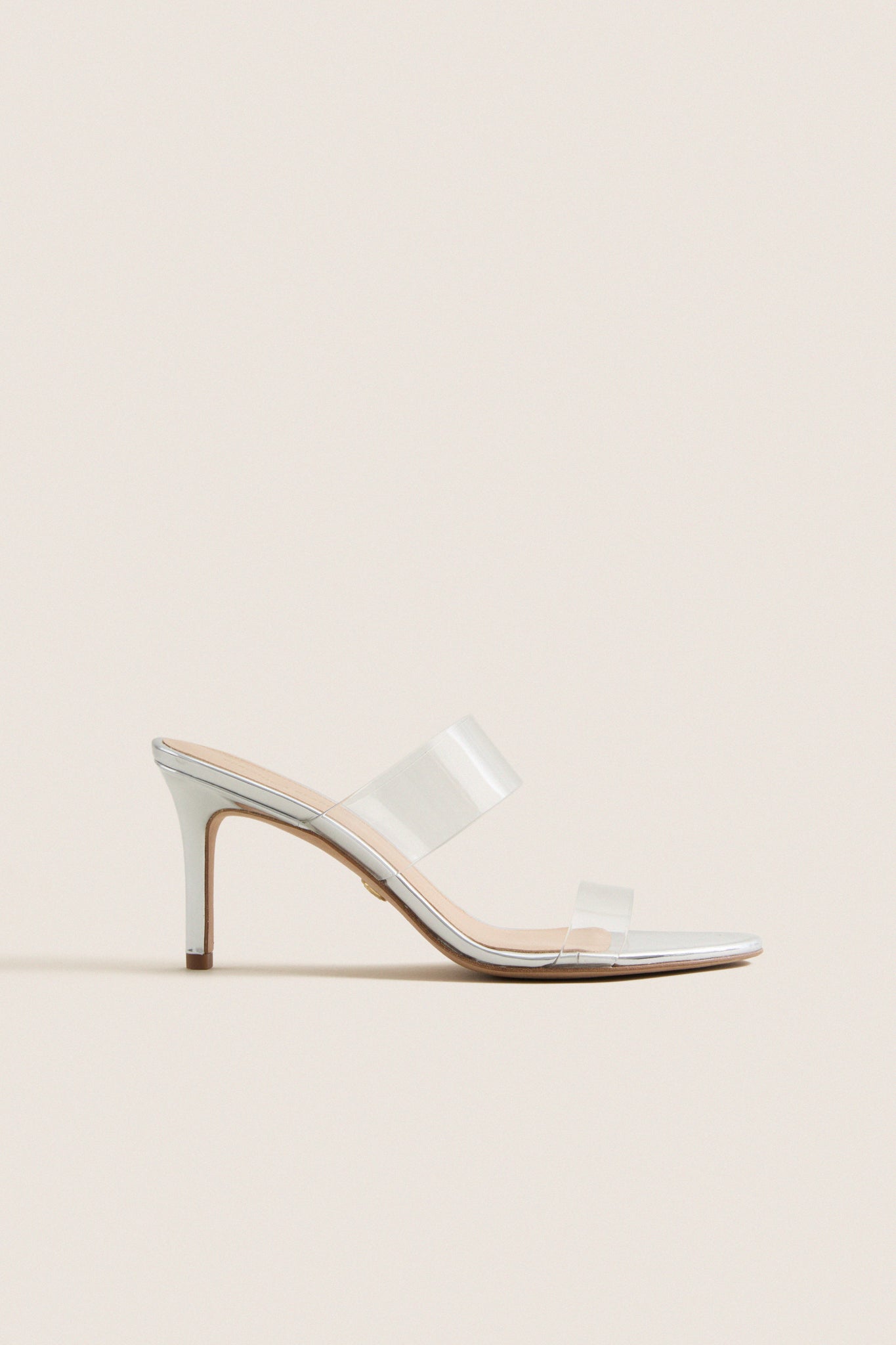 Silver Asha 75 Heels