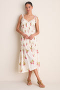 Off White Ellina Strawberry Dot Dress