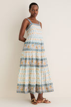 Geneva Green Strappy Maxi Dress