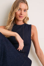 Indigo Liberty Denim Midi Dress