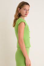 Apple Connie Linen Mix Top