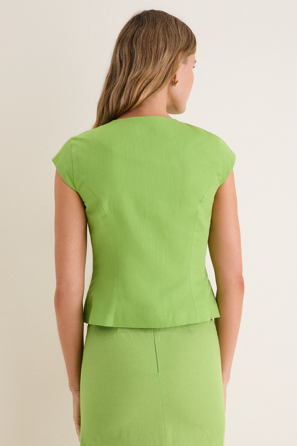 Apple Connie Linen Mix Top