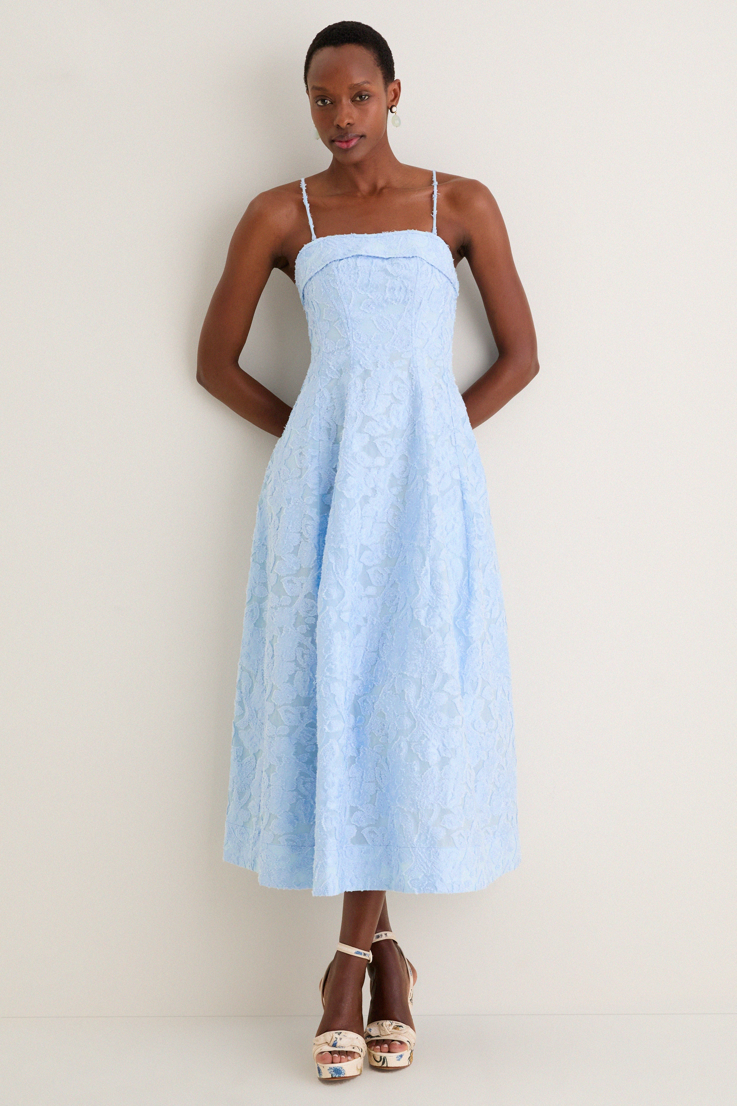 Tidepool Valeria Jacquard Midi Dress