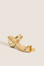 Gold Marion Metallic Shell Heels
