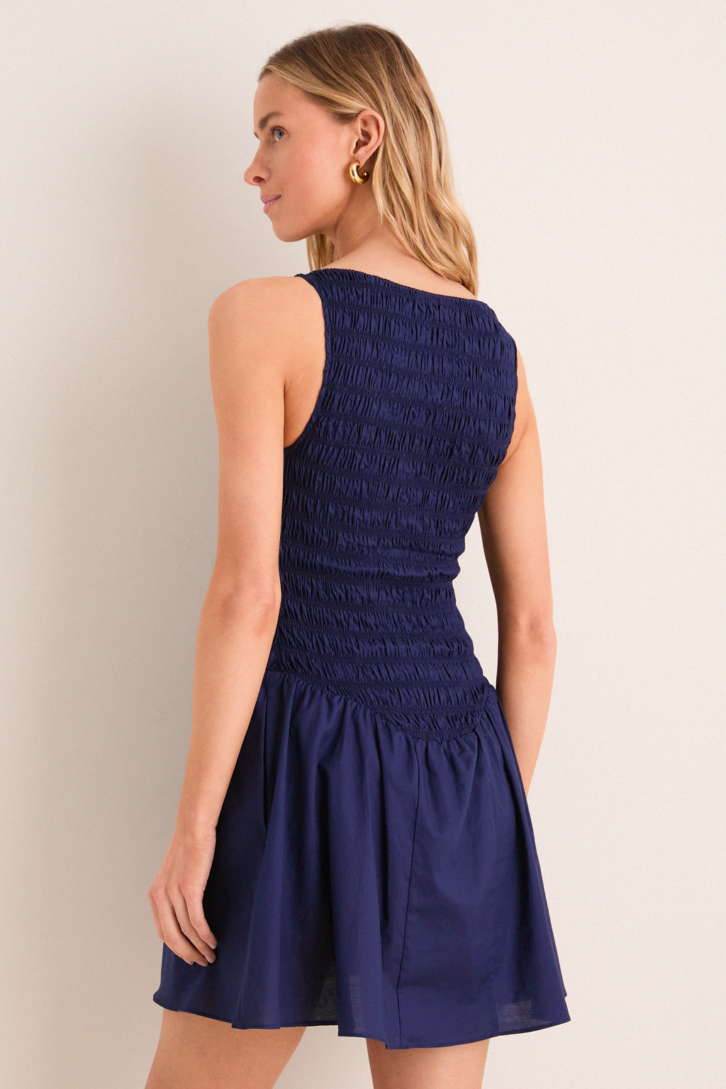 Vintage Navy Martina Mini Dress
