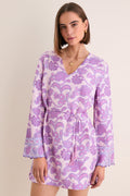 Brocade Amethyst Jaya Mini Dress