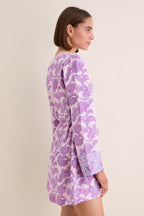Brocade Amethyst Jaya Mini Dress
