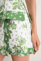 Delft Bouquet White Tyla Skirt