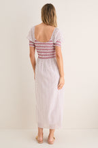 Poppy Half Drop White Madeline Nap Dress