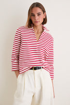 Red and Deckwash White Boating Polo