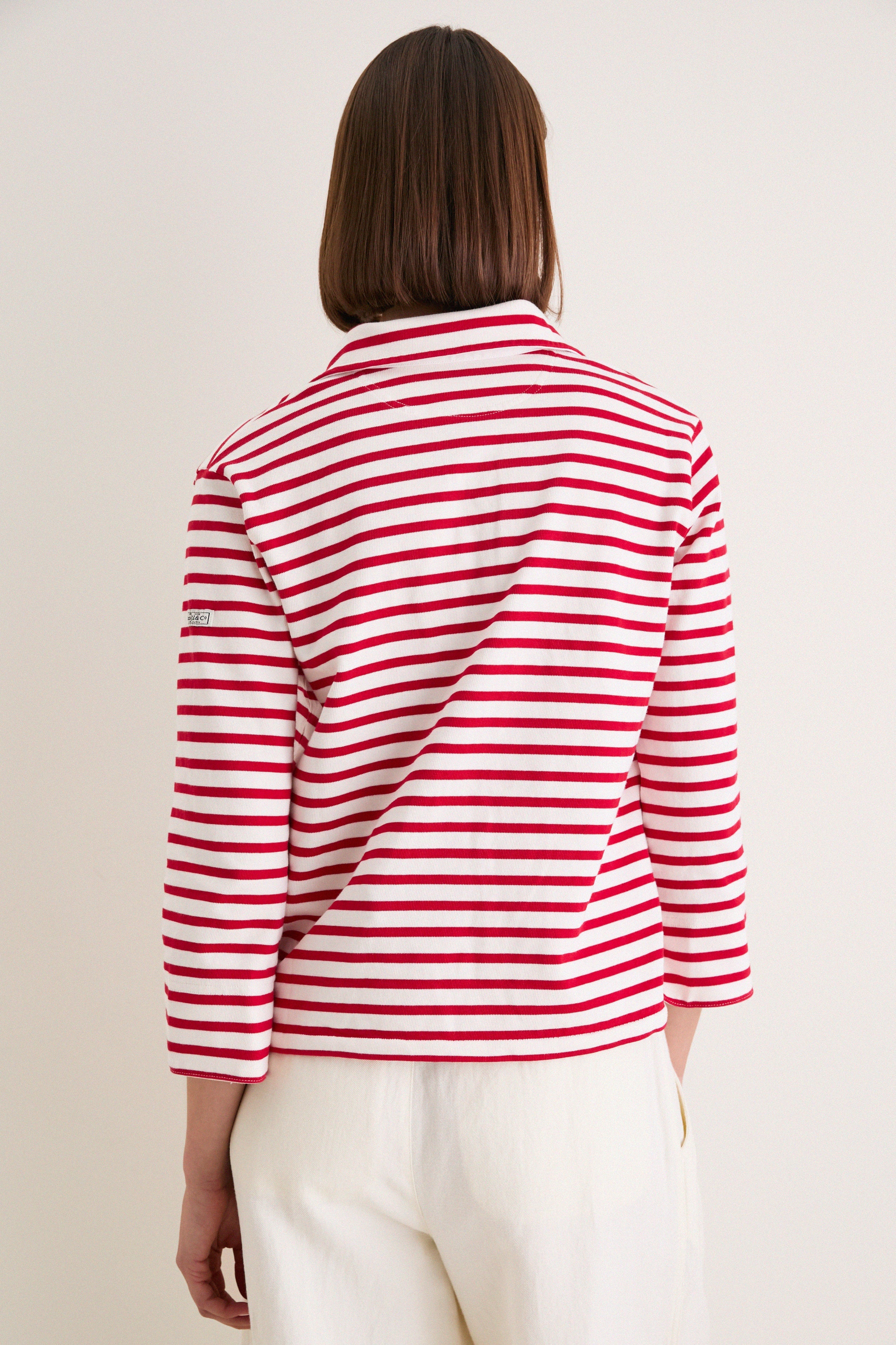 Red and Deckwash White Boating Polo