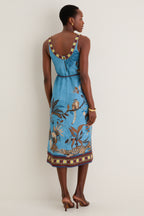 Multi Georgie Sleeveless Midi Dress