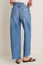 Ablaze High Rise Bowed Wide Leg Tate Crop
