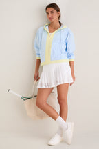 Light Blue Gailliot Packable Windbreaker