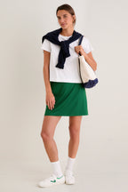 White Short Sleeve Performance Cotton Sasha Tee