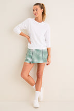 White Long Sleeve Performance Cotton Sasha Tee