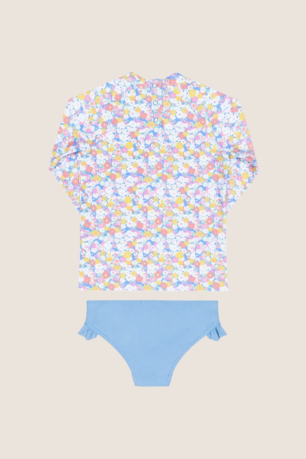 Girls Multi Floral Rashgaurd Set