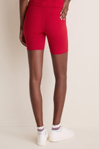 Red Compression Spandex Mac Bike Short