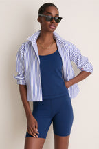 Navy Compression Spandex Sofia Cami