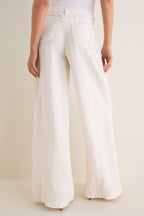 Vintage White Amara High Rise Wide Leg