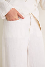 Vintage White Amara High Rise Wide Leg