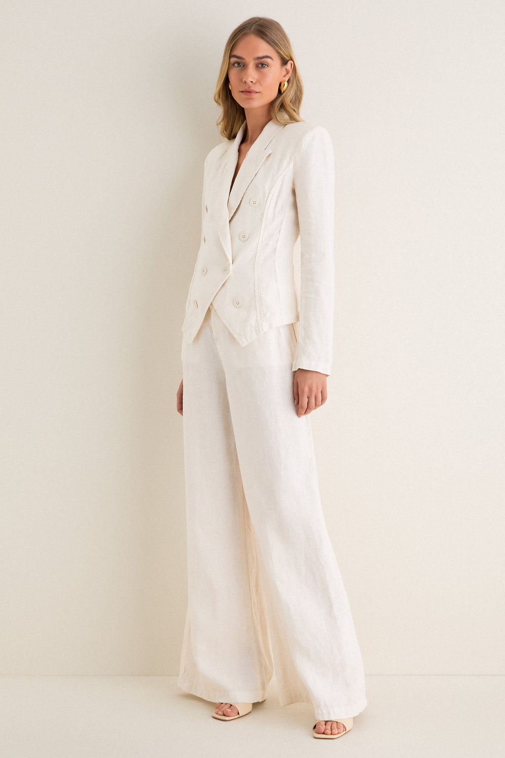 Vintage White Amara High Rise Wide Leg