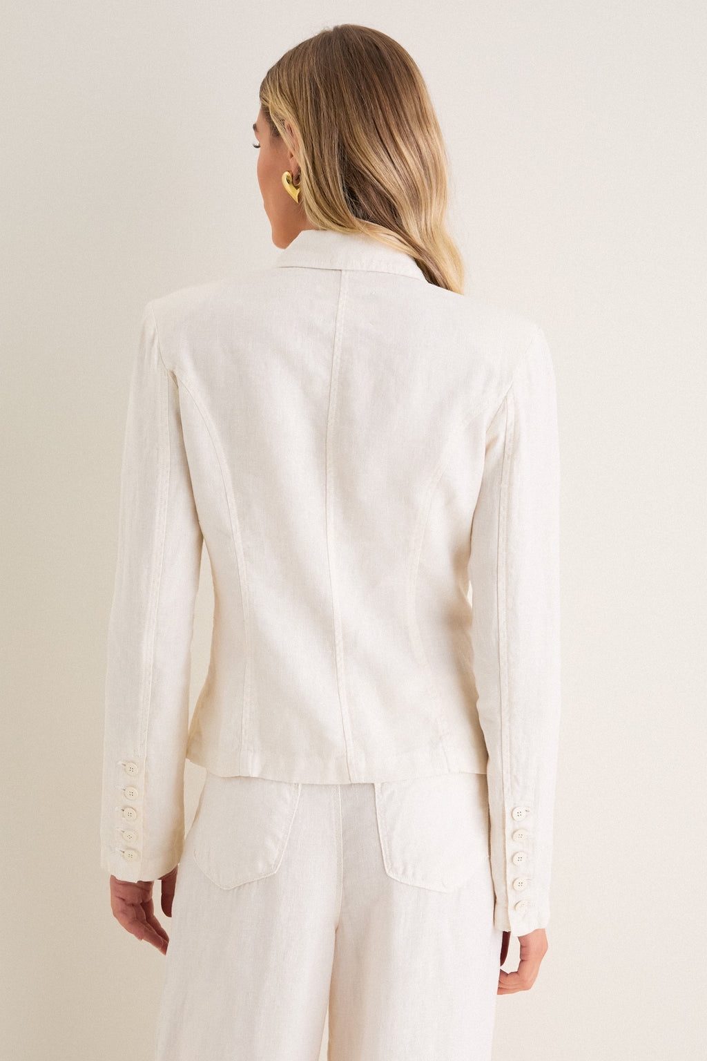 Vintage White Emerson Structured Blazer