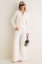 Vintage White Emerson Structured Blazer