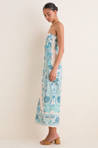 Paisley Stripe Dalton Midi Dress