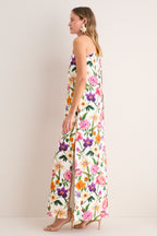 Floral Candy Jacquard One Shoulder Lani Dress