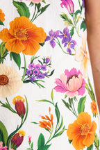 Floral Candy Jacquard One Shoulder Lani Dress