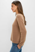 Mocha Cashmere Boyfriend Bodie Crewneck