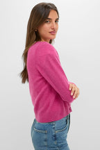 Raspberry Cashmere Riley Cardigan