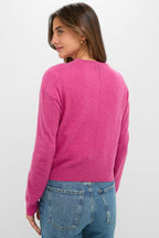 Raspberry Cashmere Riley Cardigan