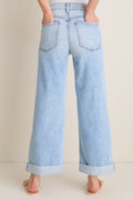 American Beauty High Rise Column Jean with Double Cuff