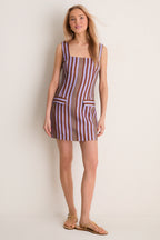 Purple Multi Stripe Hadley Mini Dress