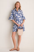 Navy Multi Floral Vera Shirt Dress