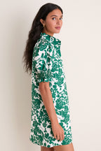 Green Floral Floral Lou Lou Mini Dress