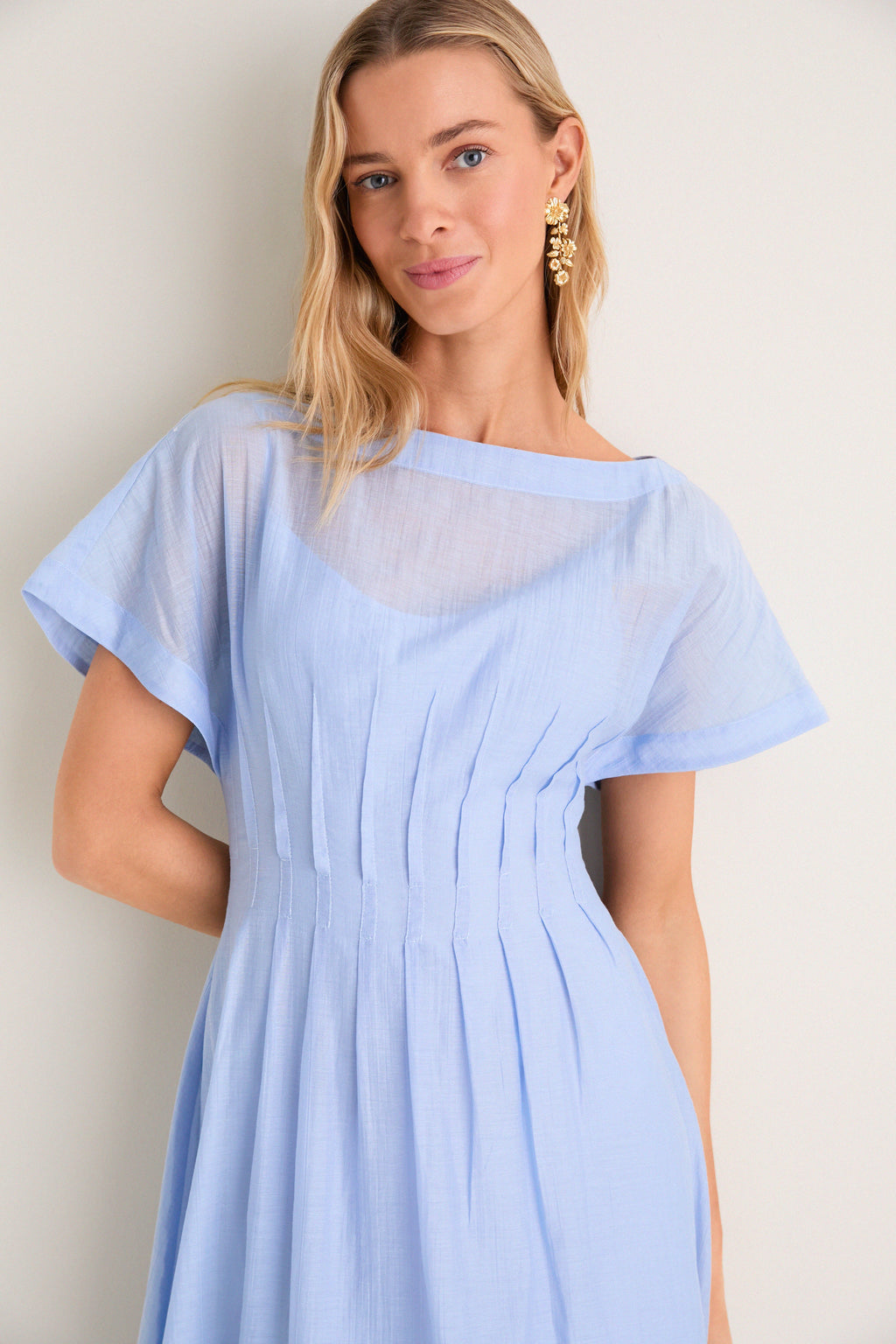 Bluebell Textured Gauze Midi Dress