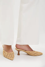 Natural Cleo Loop Heels