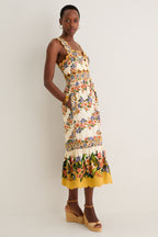 Hilo Stripes Sand Midi Dress
