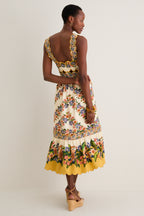 Hilo Stripes Sand Midi Dress