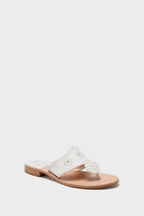 White Jacks Flat Sandals